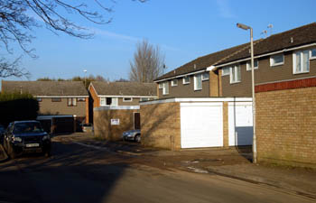 view towards the site of Shefford Cinema February 2008